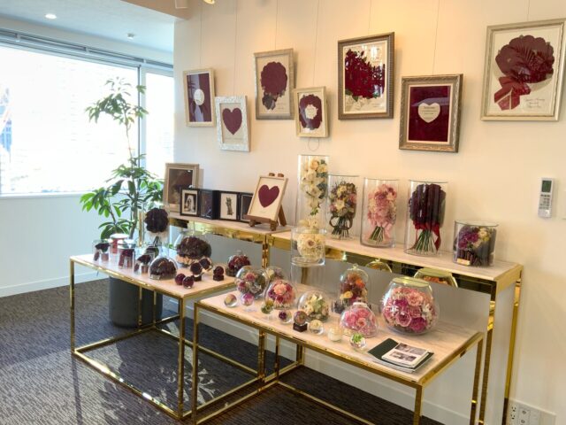 東京虎ノ門サロンご予約 ブーケ プロポーズの花束 保存加工専門店 シンフラワー